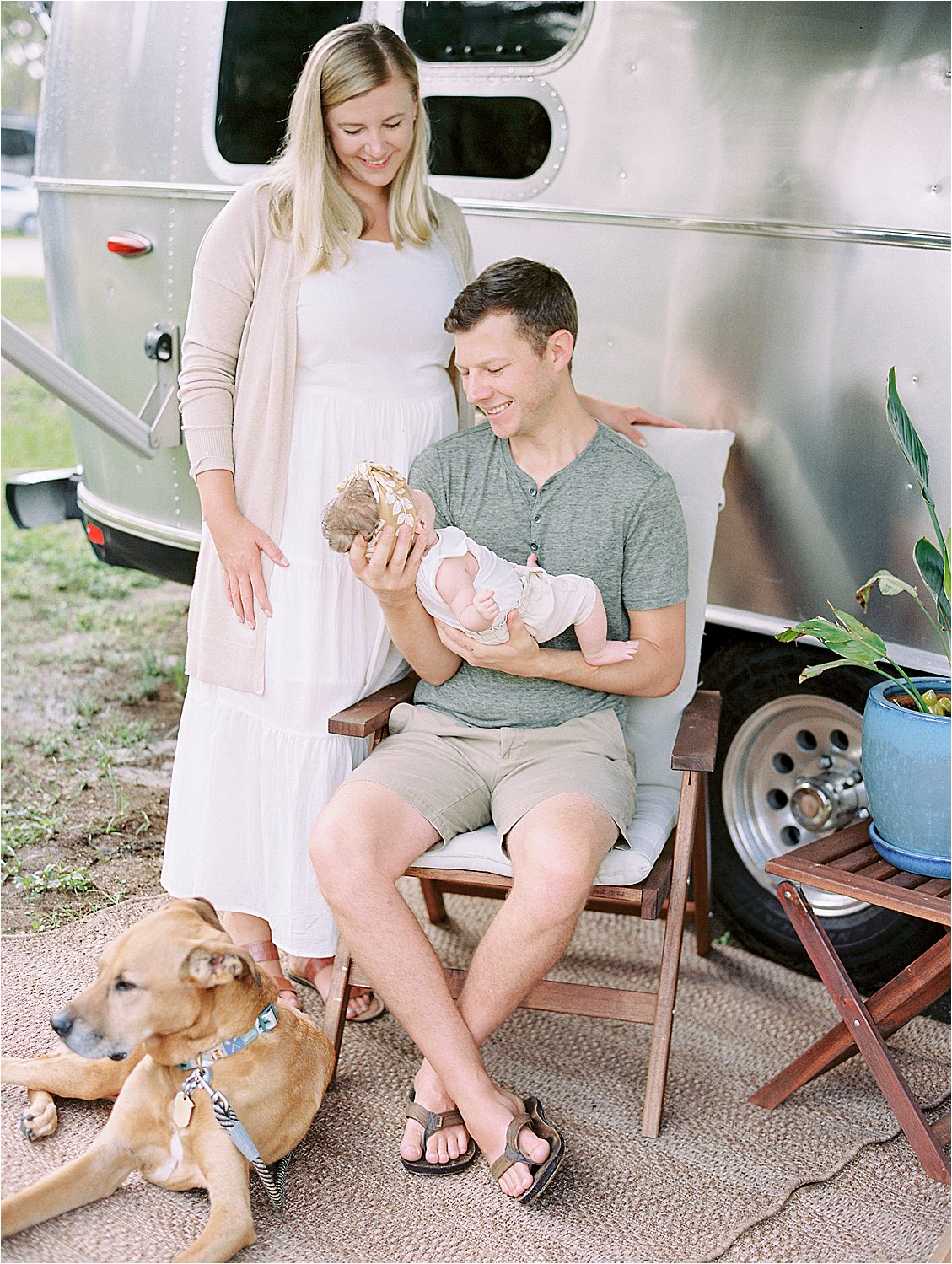 Airstream Family Session in Venice Florida with Florida Film Family Photographer, Renee Hollingshead