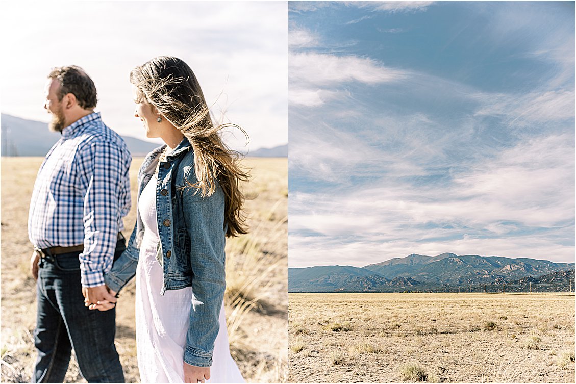 Casual Engagement Session in Buena Vista, Colorado by Destination Film Wedding Photographer, Renee Hollingshead