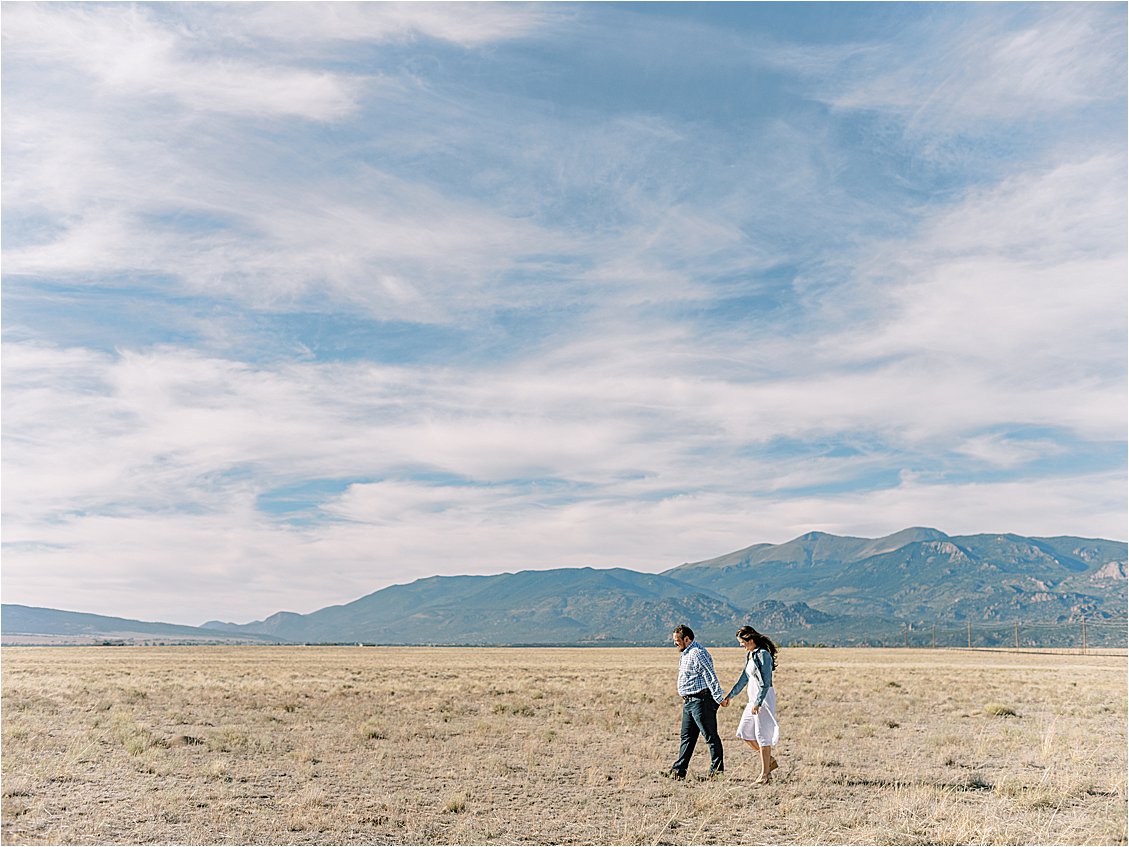 Casual Engagement Session in Buena Vista, Colorado by Destination Film Wedding Photographer, Renee Hollingshead