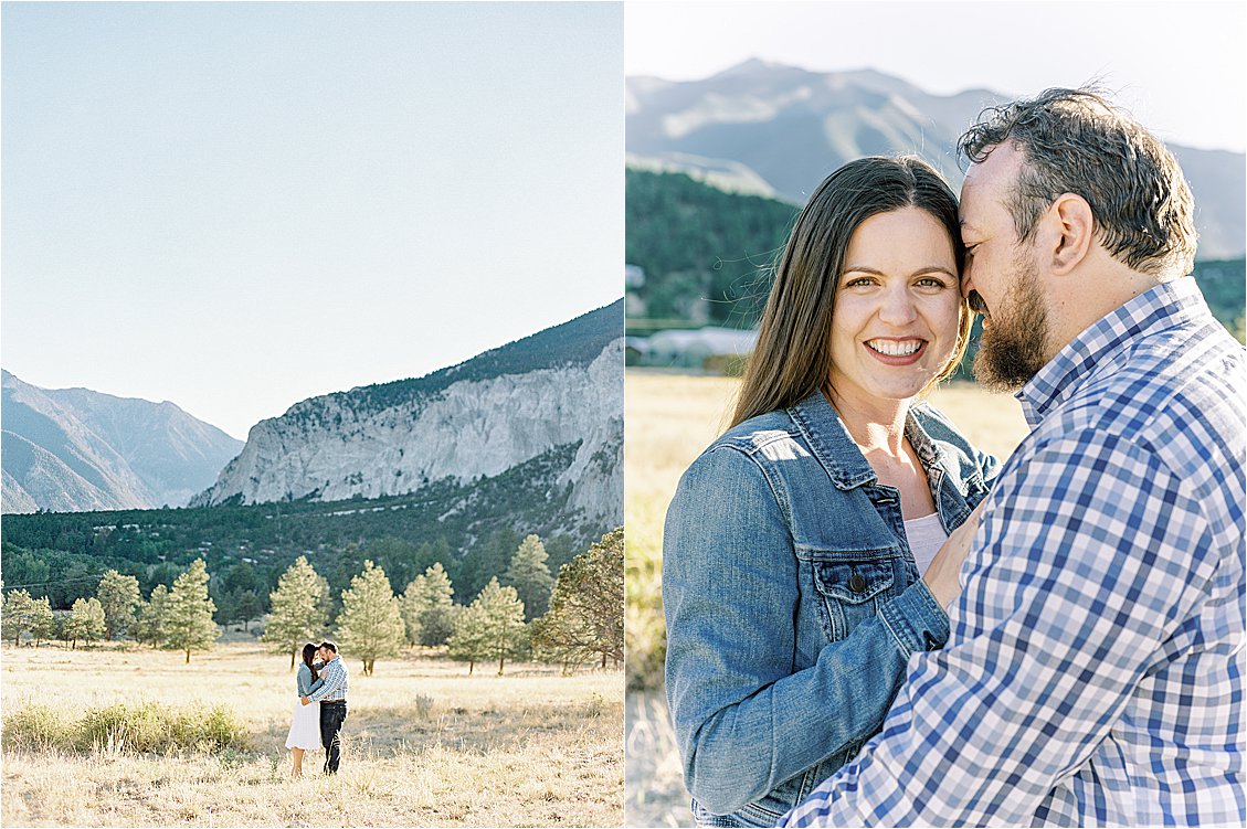 Chalk Cliffs Engagement Session in Colorado by Destination Film Wedding Photographer, Renee Hollingshead