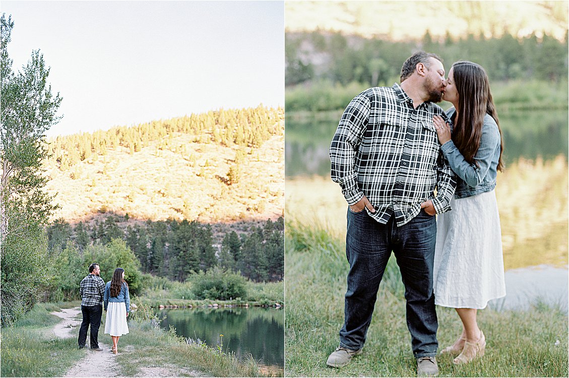 Lakeside Engagement Session in Colorado by Destination Film Wedding Photographer, Renee Hollingshead