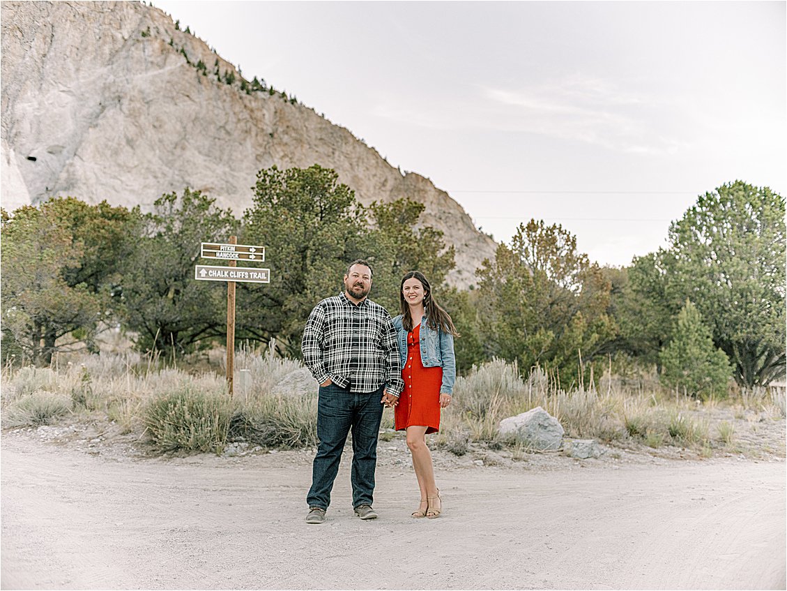 Ranch Engagement Session at the Chalk Cliffs by Destination Film Wedding Photographer, Renee Hollingshead