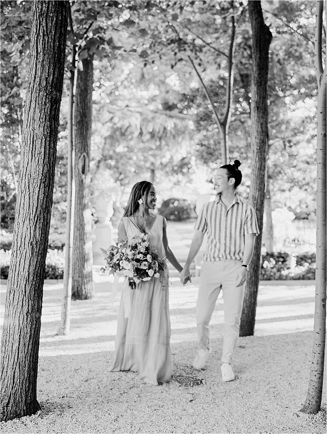 Black and White Film Image with DC + Destination Film Wedding Photographer, Renee Hollingshead
