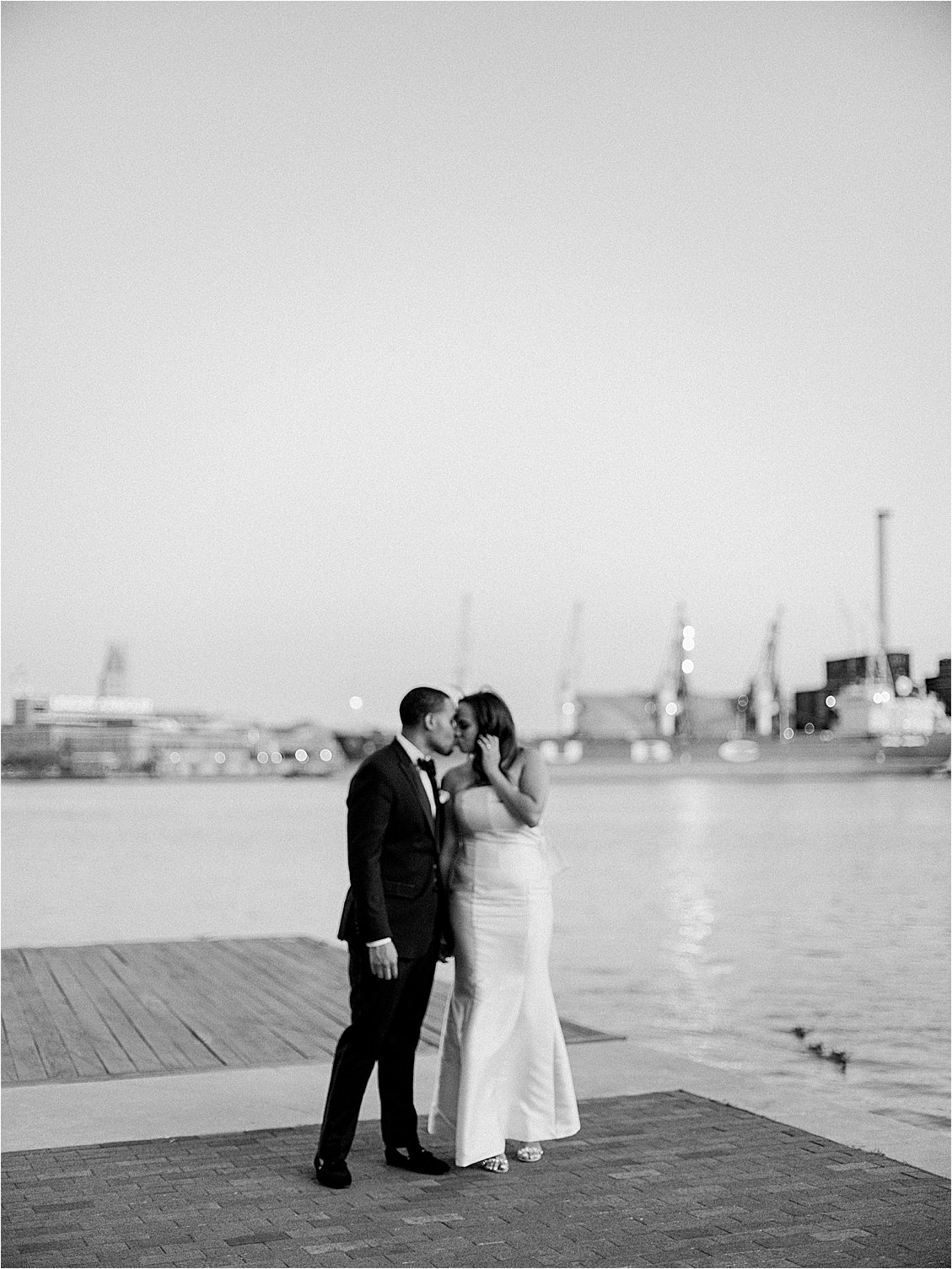 Black Tie Anniversary Session in Fells Point Waterfront with Destination Film Wedding Photographer, Renee Hollingshead
