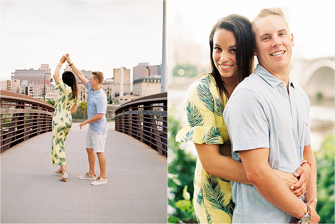 Tropical Downtown Minneapolis Engagement Session with Minneapolis + Destination Film Wedding Photographer, Renee Hollingshead