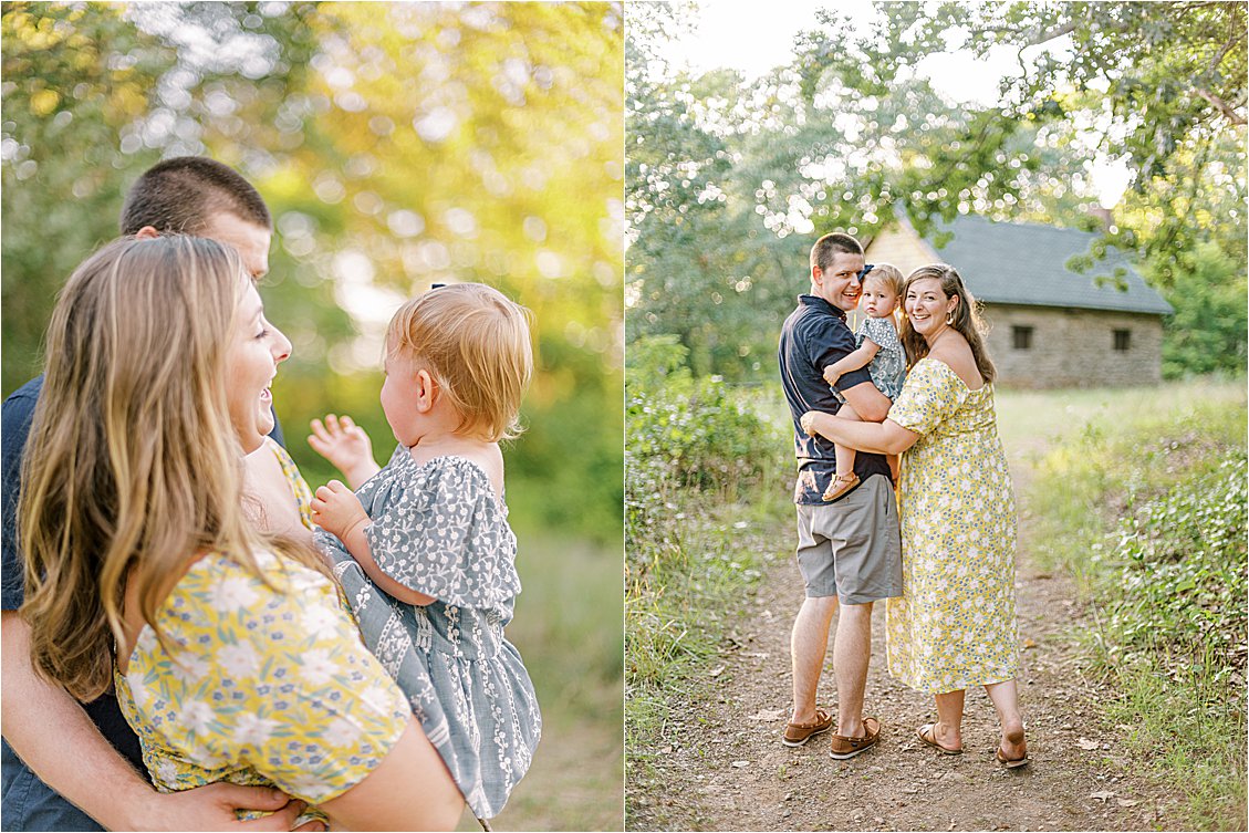 Family of Three at Soldier's Delight Summer Maryland Family Session on Film by Maryland & Destination Film Family Photographer Renee Hollingshead