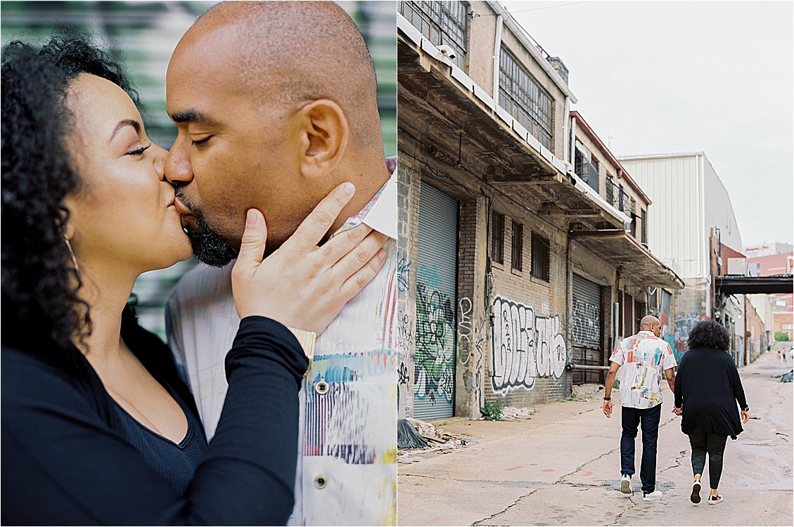 Urban & Gritty Union Market Engagement Session with DC + Destination Film Wedding Photographer, Renee Hollingshead