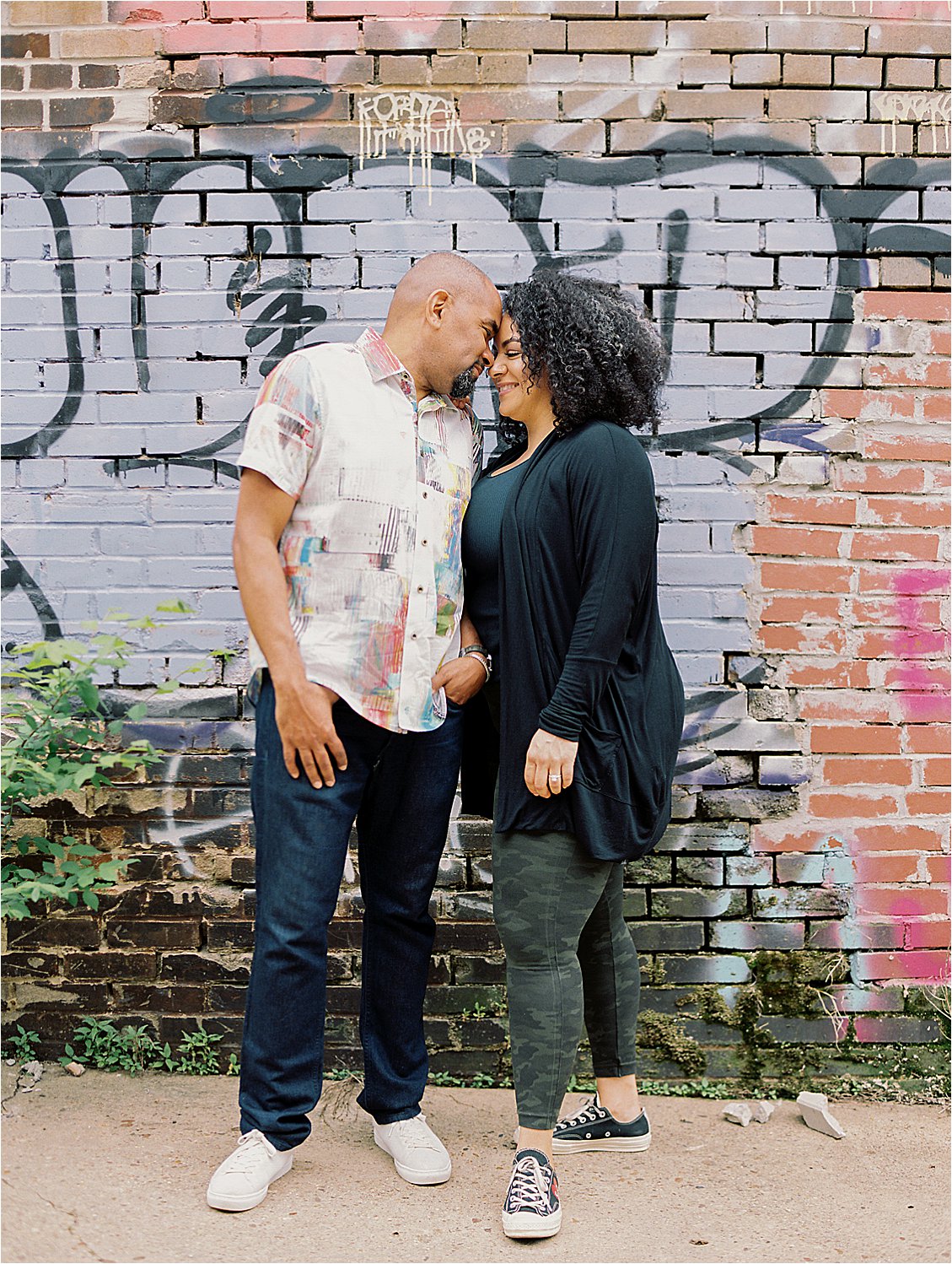 Casual Urban & Gritty Washington DC Engagement Session with DC + Destination Film Wedding Photographer, Renee Hollingshead