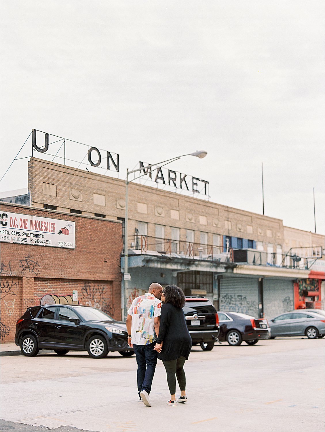 Union Market Engagement Session with DC + Destination Film Wedding Photographer, Renee Hollingshead