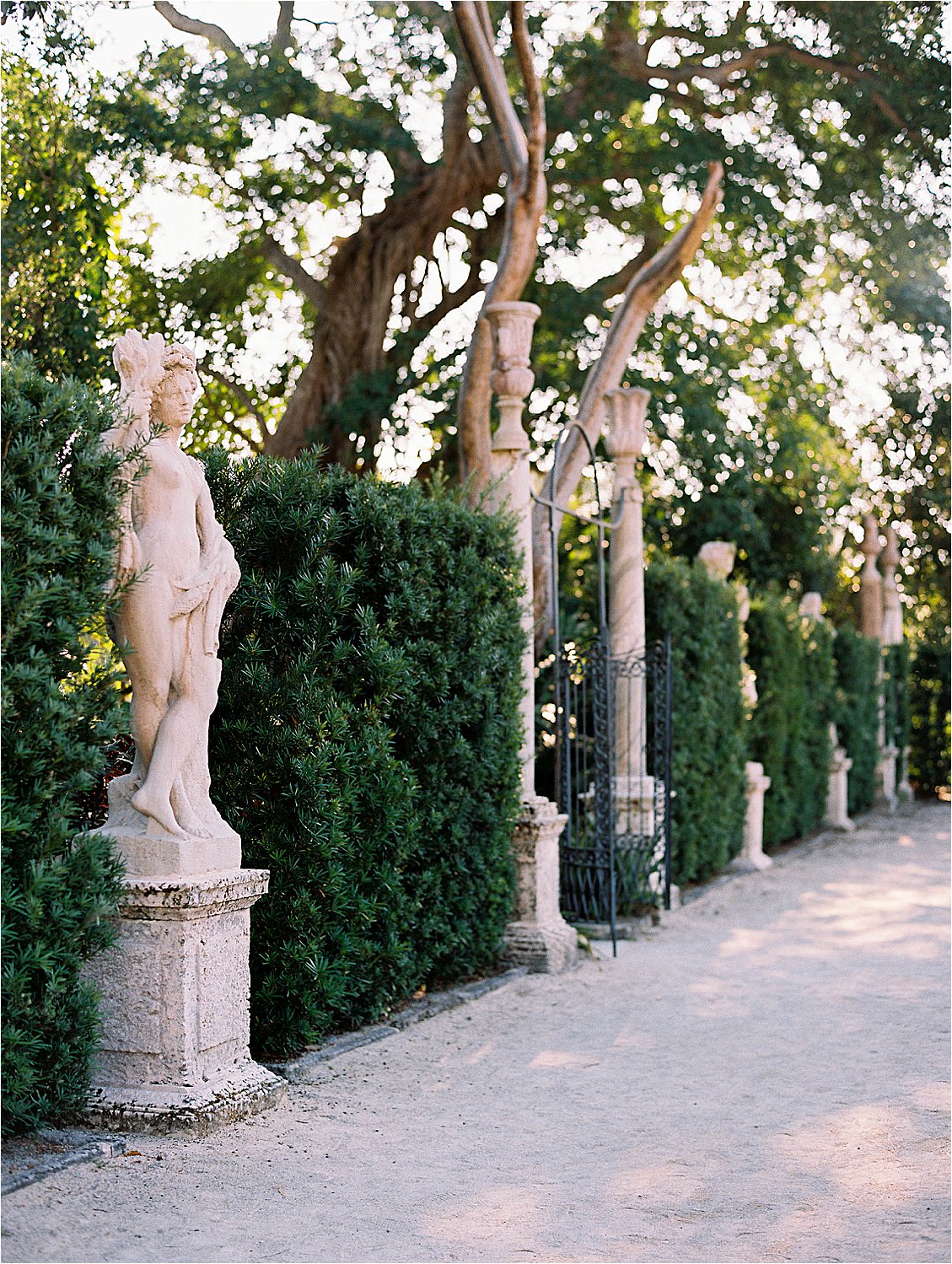 Vizcaya Museum and Gardens in Miami, Florida photographed by Miami + Destination Film Wedding Photographer Renee Hollingshead