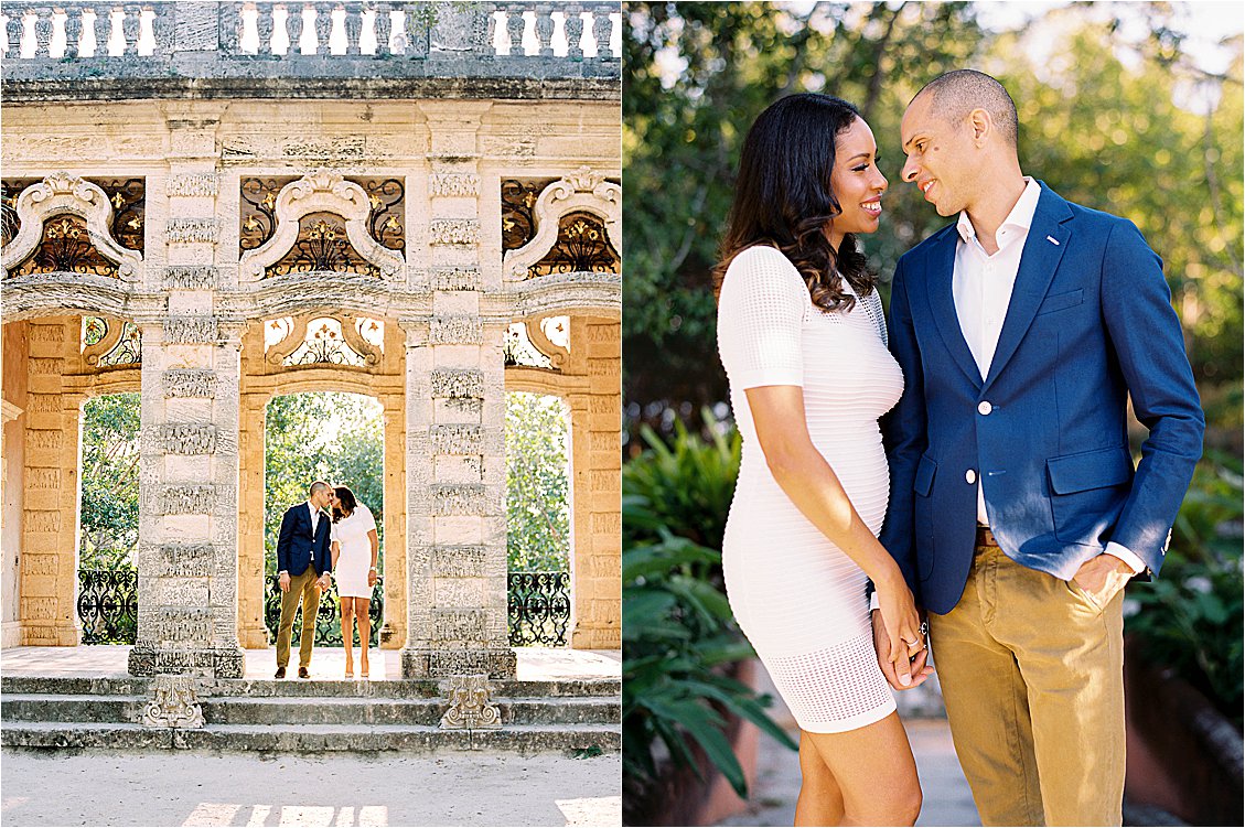 Romantic Anniversary Session in Coral Gables, Florida with South Florida Film Wedding Photographer, Renee Hollingshead at Vizcaya