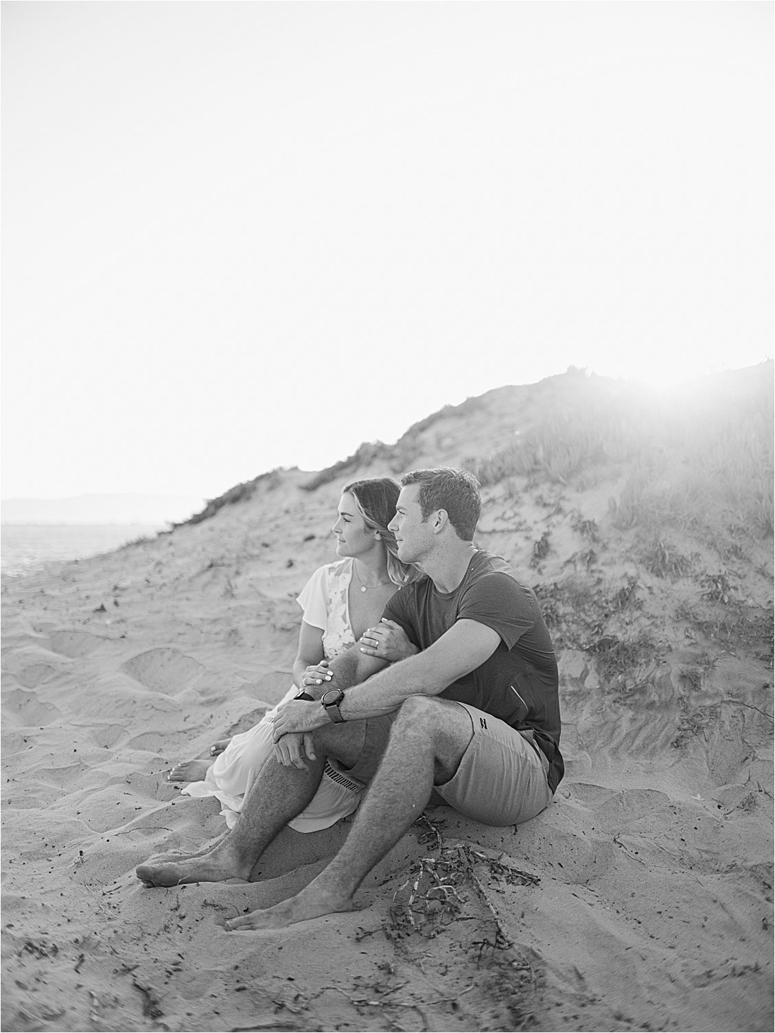 Coronado Island Beach Engagement Session with Southern California and Destination Film Wedding Photographer, Renee Hollingshead