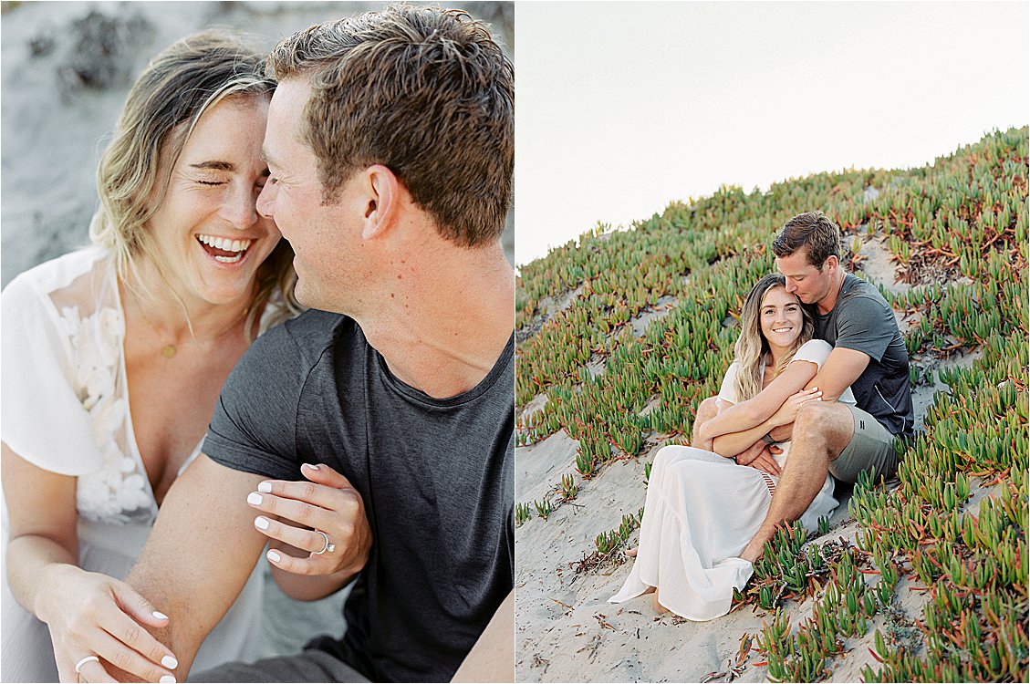 Playful Coronado Island Beach Engagement Session with Southern California and Destination Film Wedding Photographer, Renee Hollingshead