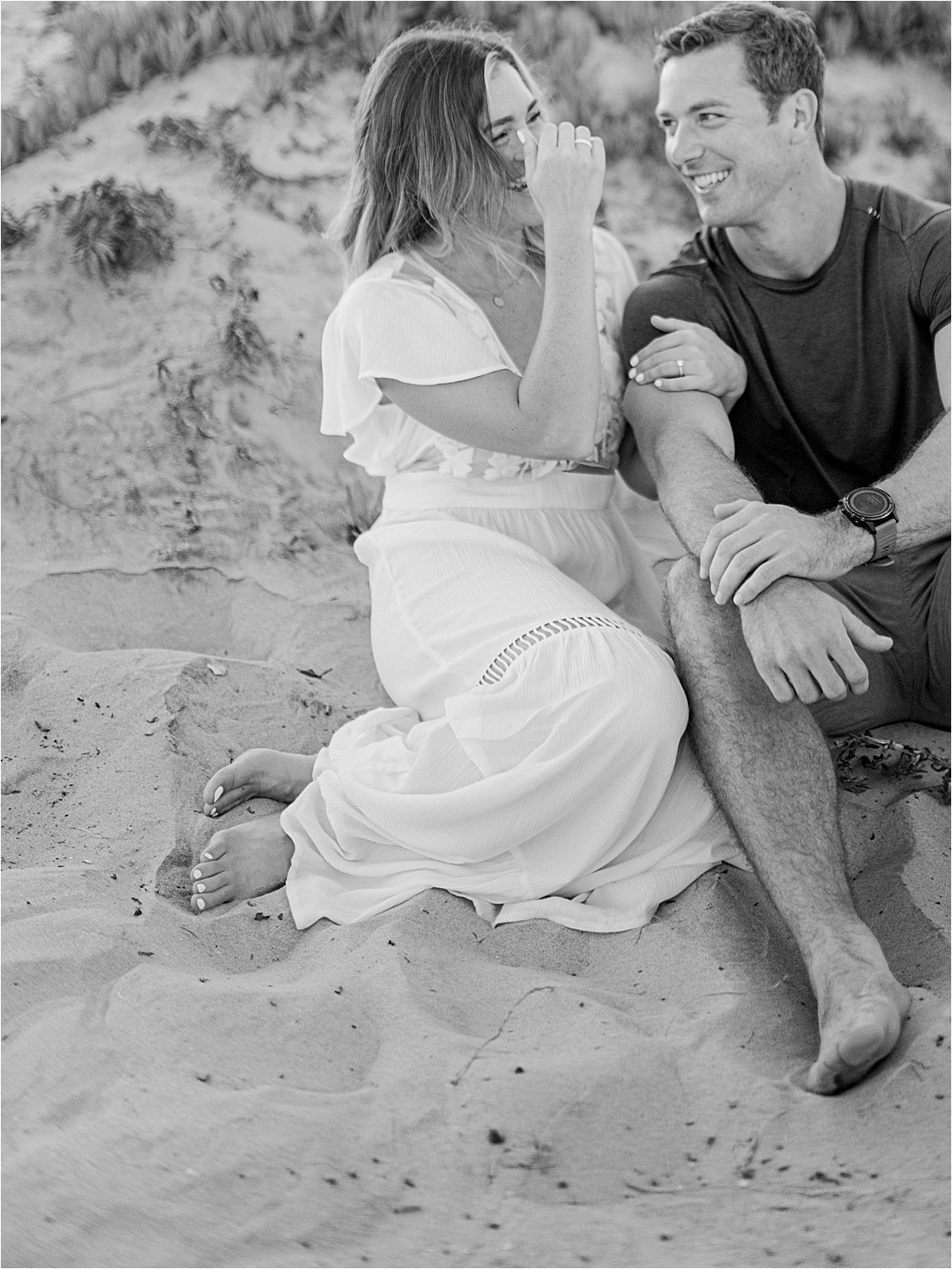 Playful Coronado Island Beach Engagement Session with Southern California and Destination Film Wedding Photographer, Renee Hollingshead