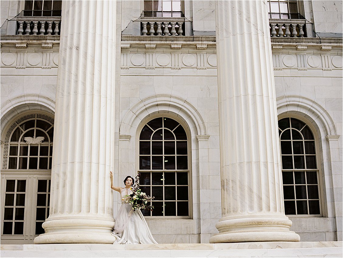 Elegant Bride at Denver Winter Wedding Editorial with Destination Wedding Photographer, Renee Hollingshead