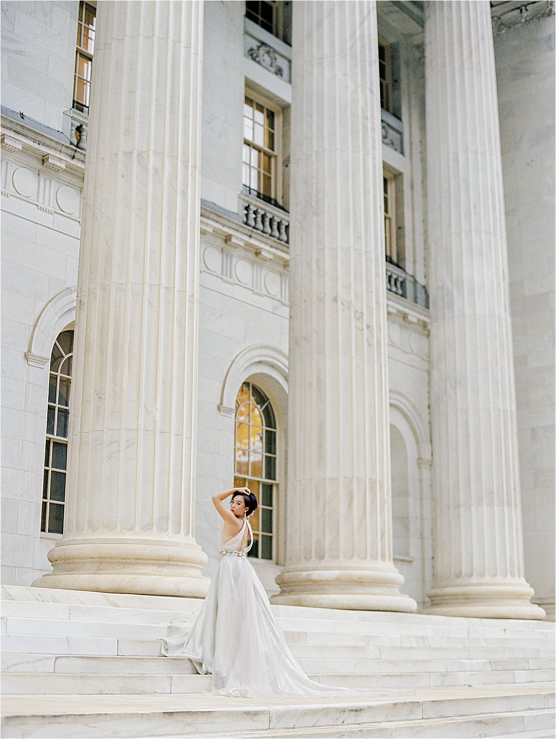 Elegant Bride at Denver Winter Wedding Editorial with Destination Wedding Photographer, Renee Hollingshead