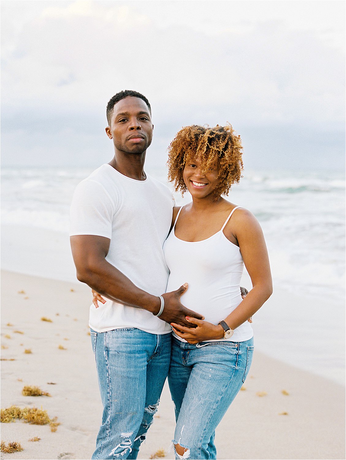 Deerfield Beach Maternity Session with South Florida Film Photographer, Renee Hollingshead
