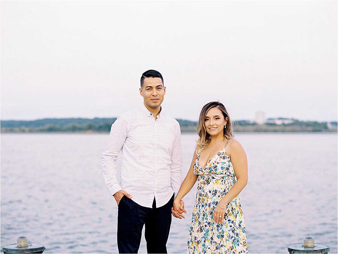 Waterfront engagement session with DC + Destination Film Wedding Photographer, Renee Hollingshead