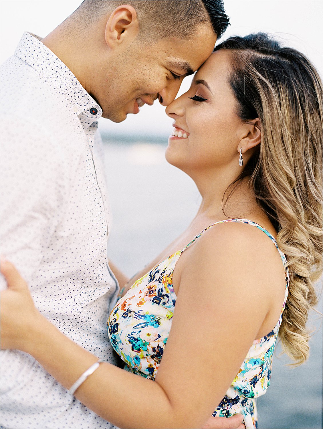 Golden hour engagement session in Old Town Waterfront with Renee Hollingshead, a DC + Destination Film Wedding Photographer