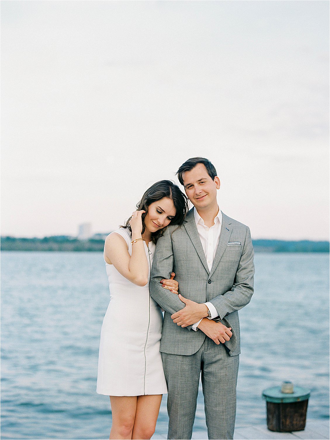 Waterfront Old Town engagement session with Virginia Film Wedding Photographer, Renee Hollingshead