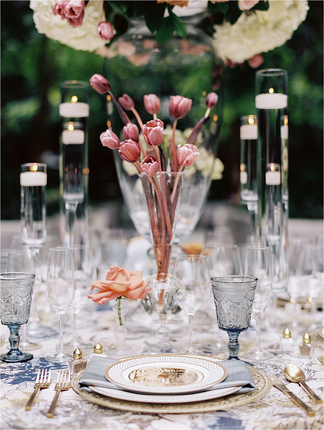 Tulips and roses at Sagamore Pendry Intimate Wedding