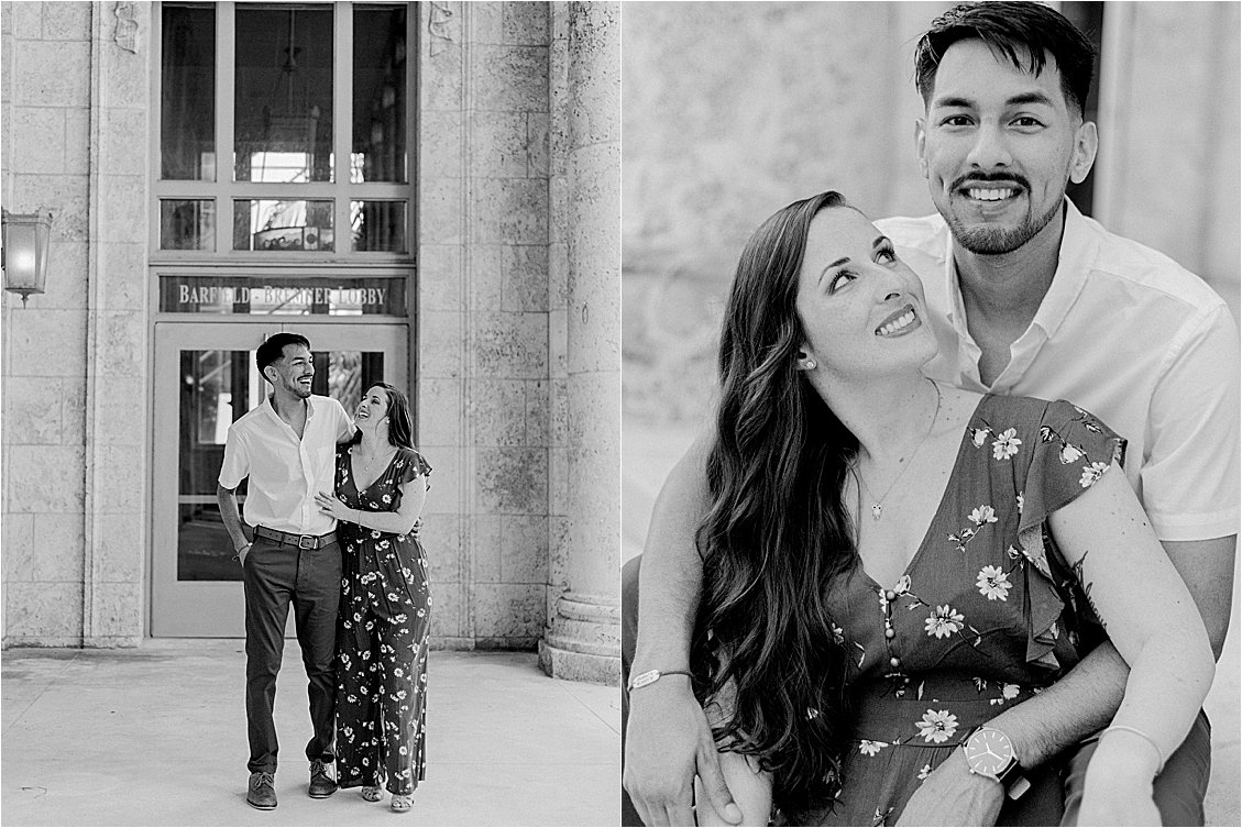 Downtown Ft. Myers Engagement Session inFt. Myers, Florida with South Florida Film Wedding Photographer, Renee Hollingshead