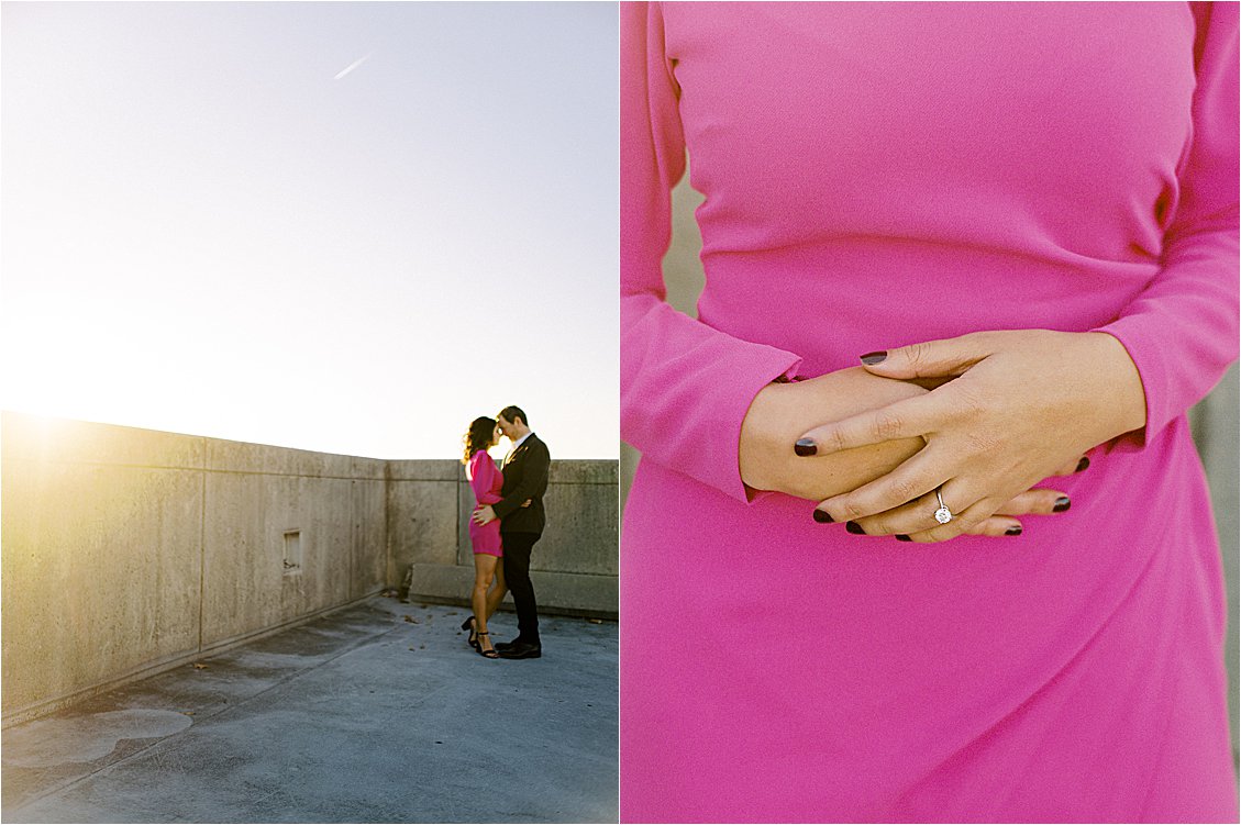 Winter DC Rooftop Engagement Session at Union Station With DC Wedding Photographer, Renee Hollingshead