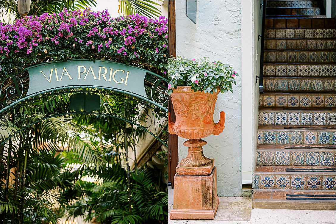 Quaint corners around Palm Beach Engagement Session Locations photographed by Palm Beach Wedding Photographer Renee Hollingshead
