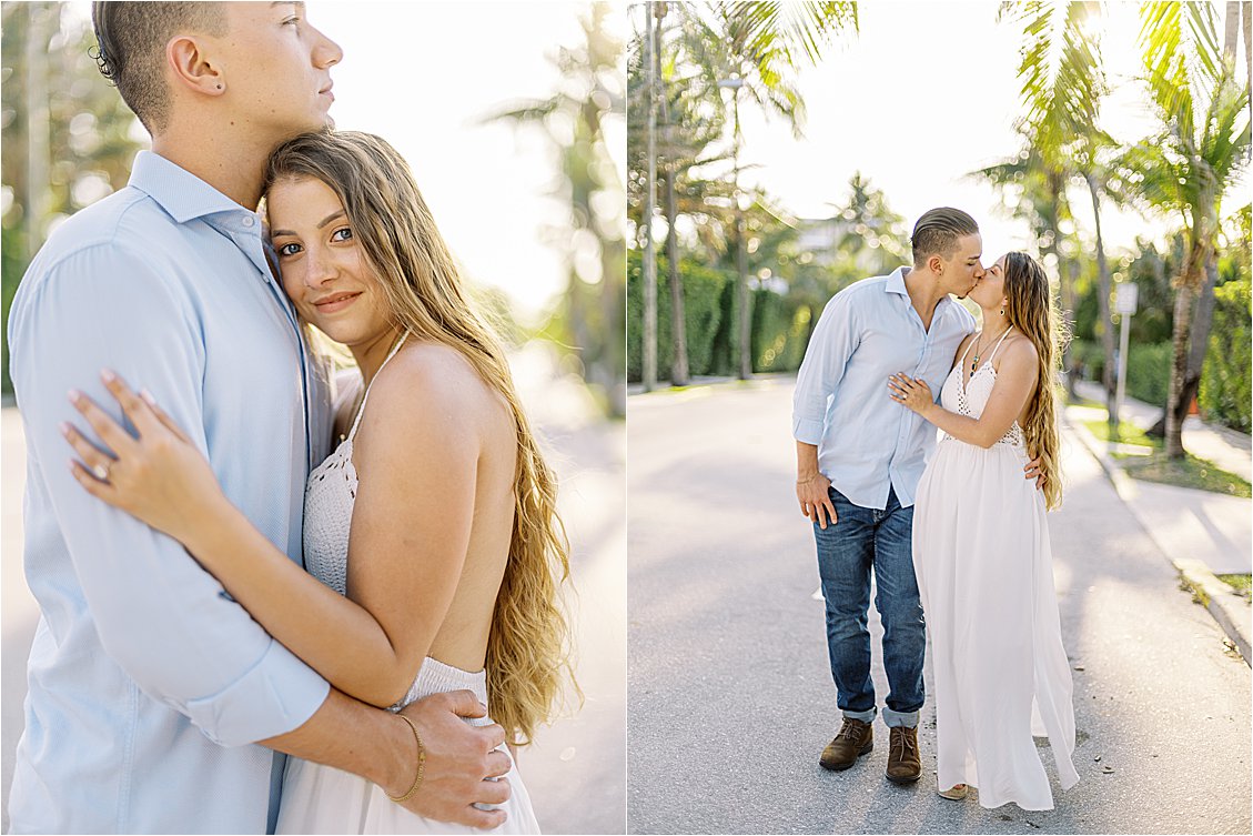 Casual Engagement Session in Palm Beach with Destination Film Wedding Photographer, Renee Hollingshead