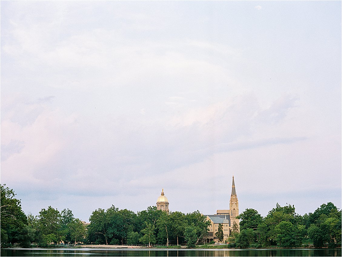 University of Notre Dame with Chicago Film Wedding Photographer Renee Hollingshead