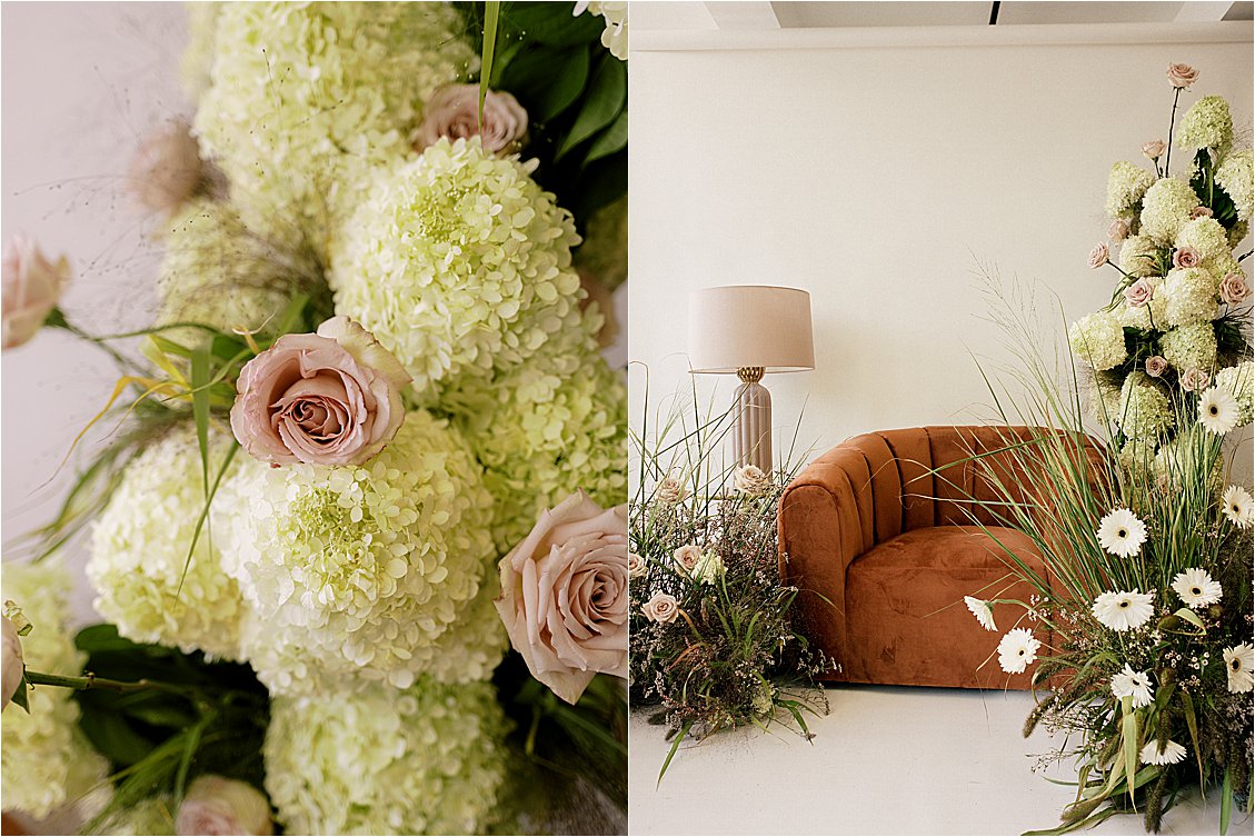 70s inspired florals and decor