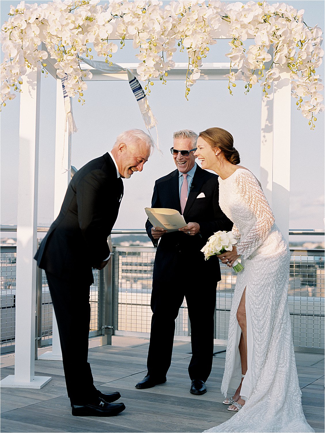 Intimate DC Rooftop Wedding at the Spy Museum with Renee Hollingshead and A Griffin Events