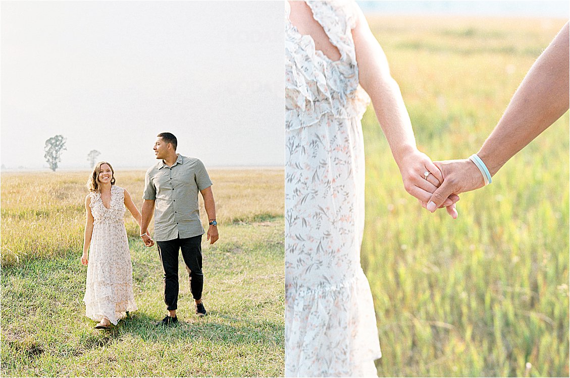 Playful summer engagement session in Jackson Hole on film