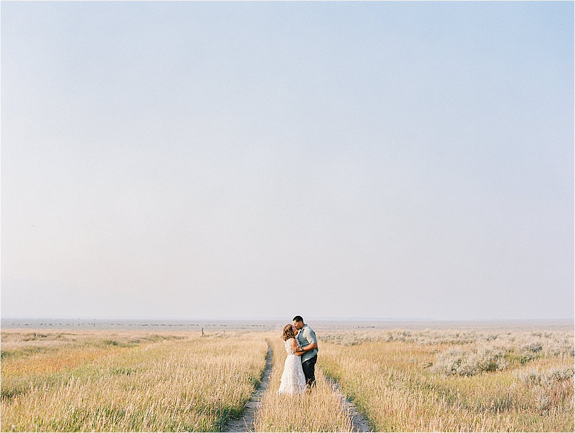 Grand Teton National Park engagement session with film wedding photographer Renee Hollingshead