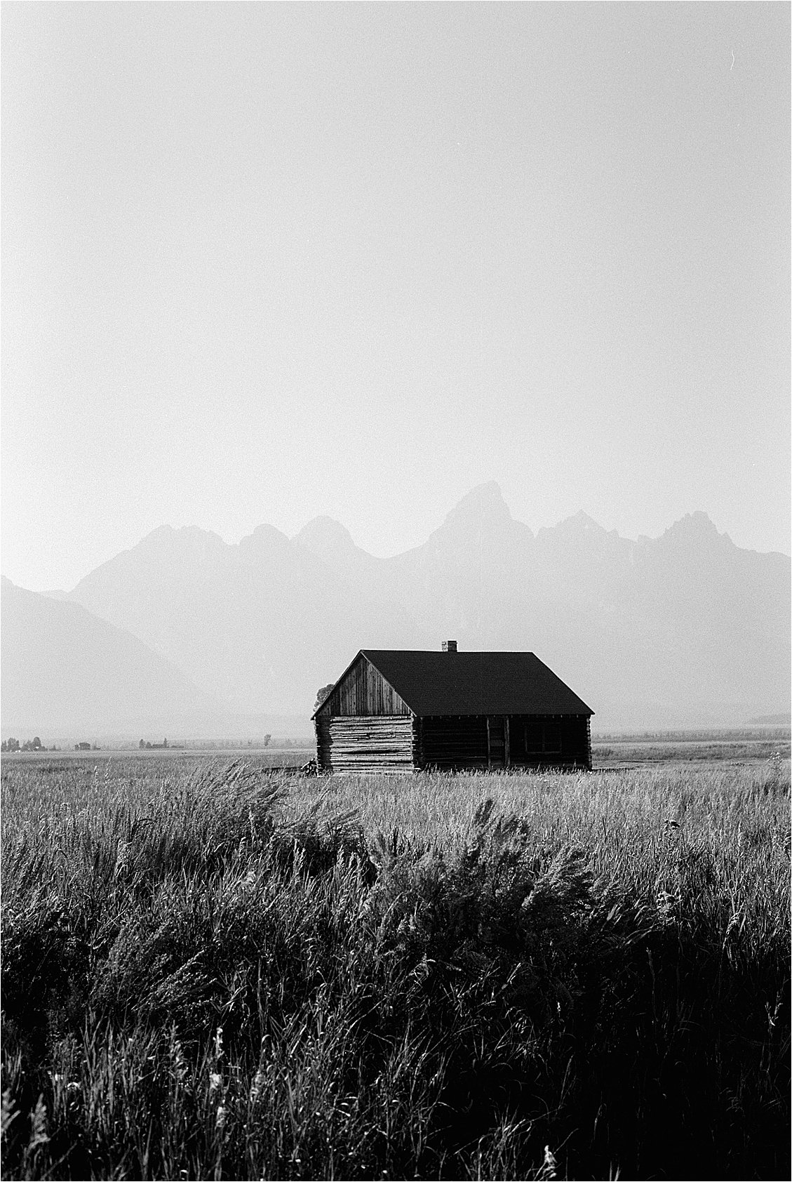Mormon Row homes in Wyoming photographed by film wedding photographer Renee Hollingshead in Wyoming