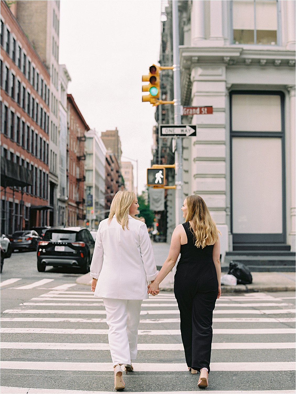 Engagement session in New York City with Film Wedding Photographer Renee Hollingshead