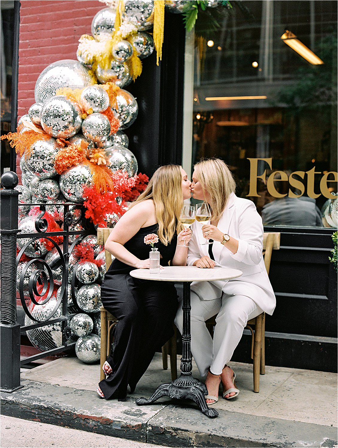 Engagement session in New York City with Film Wedding Photographer Renee Hollingshead