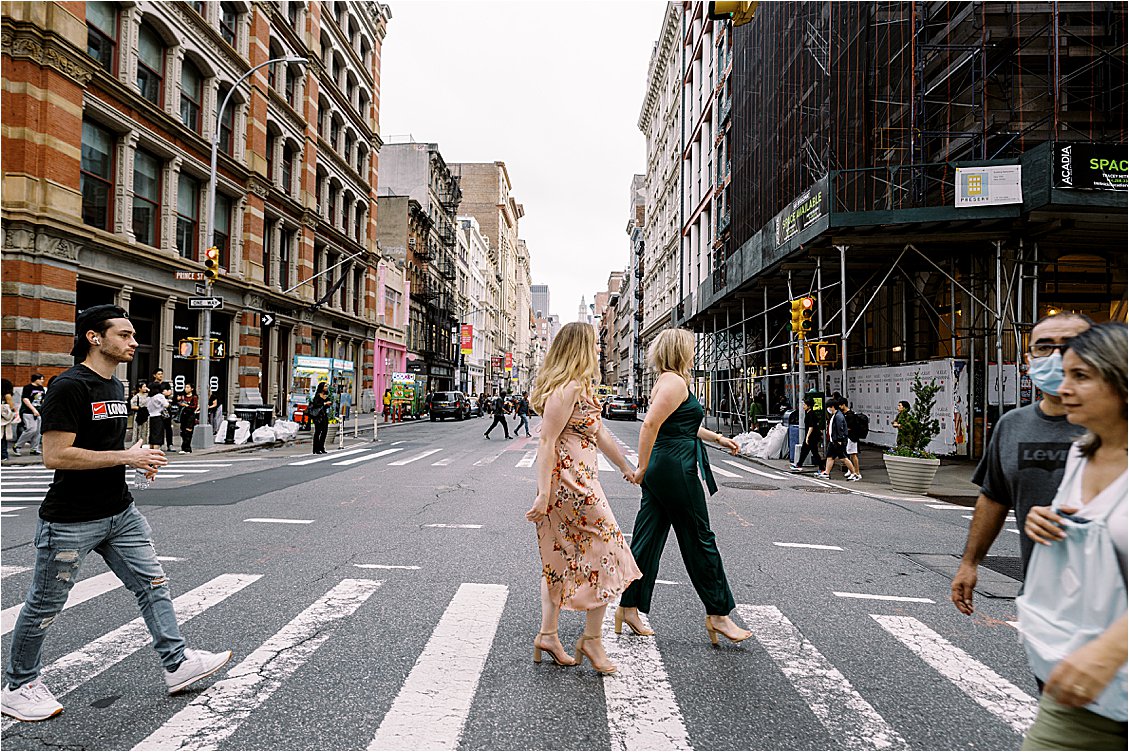 Same sex engagement session in NYC