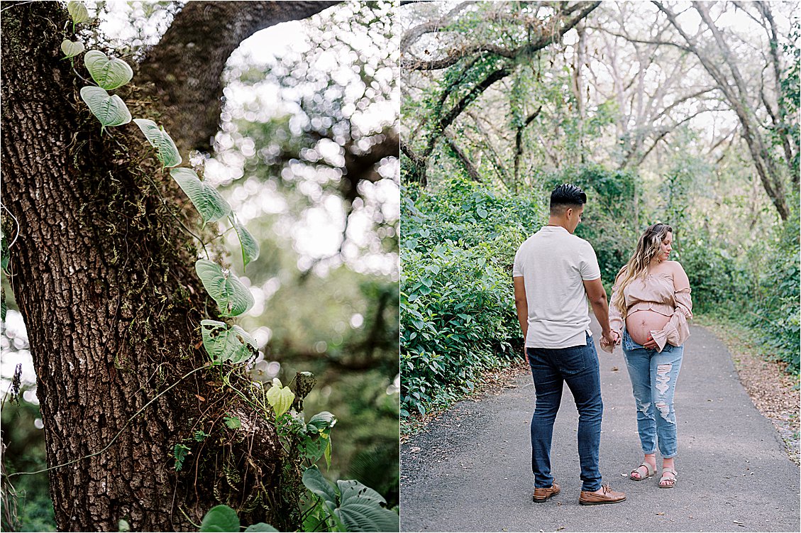 Outdoor maternity session on film