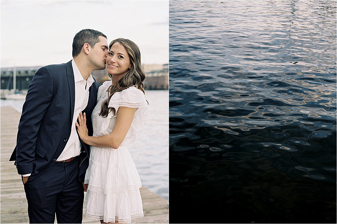 Waterfront engagement session in Batlimore, Maryland