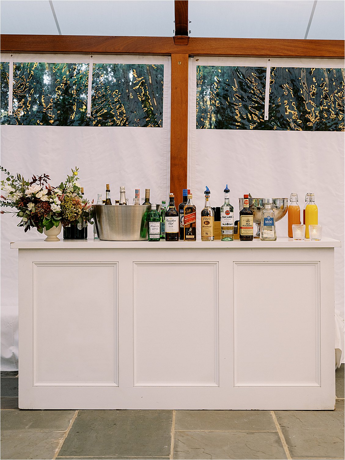 Classic Bar at Tented St. Michaels Wedding