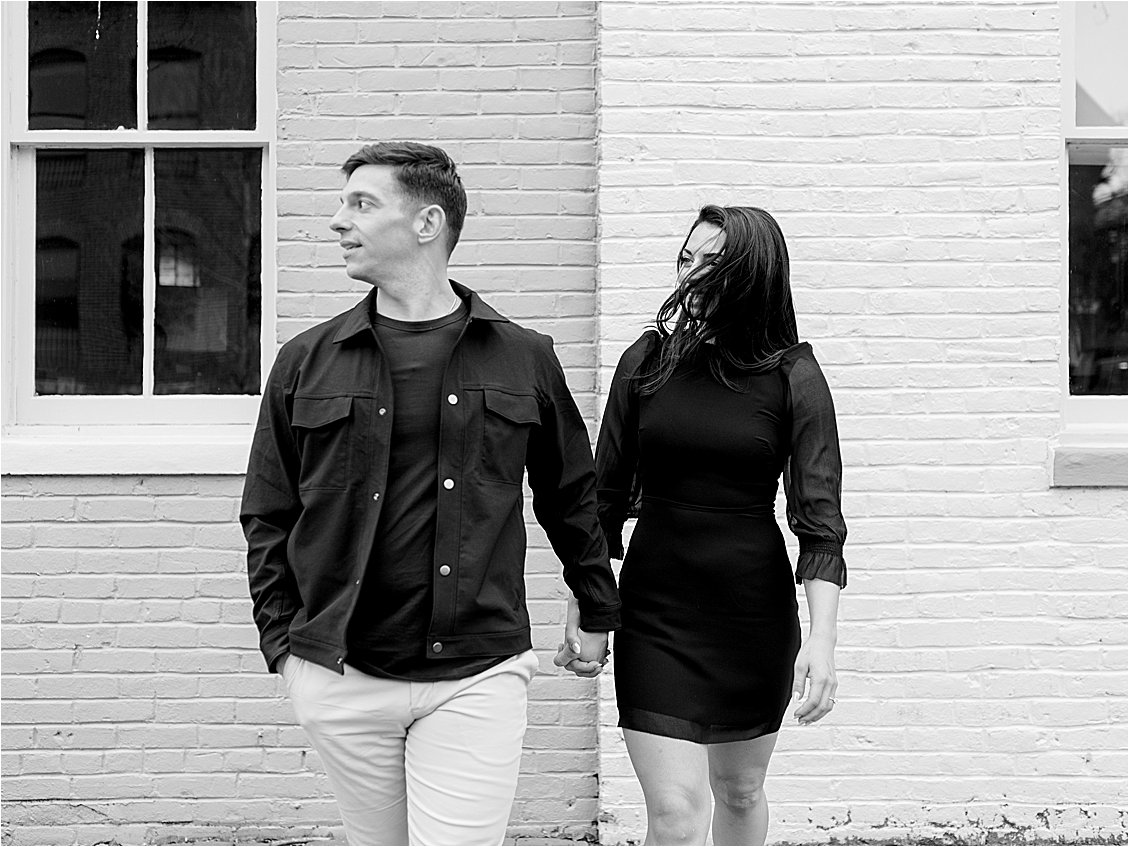 Candid Engagement session in Old Town Alexandria with Renee Hollingshead