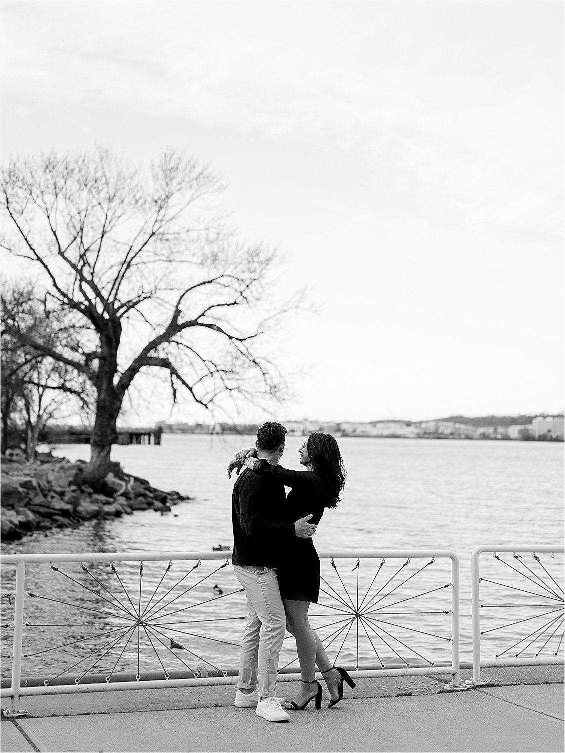 Engagement session at Old Town Waterfront in Alexandria, Virginia with Renee Hollingshead