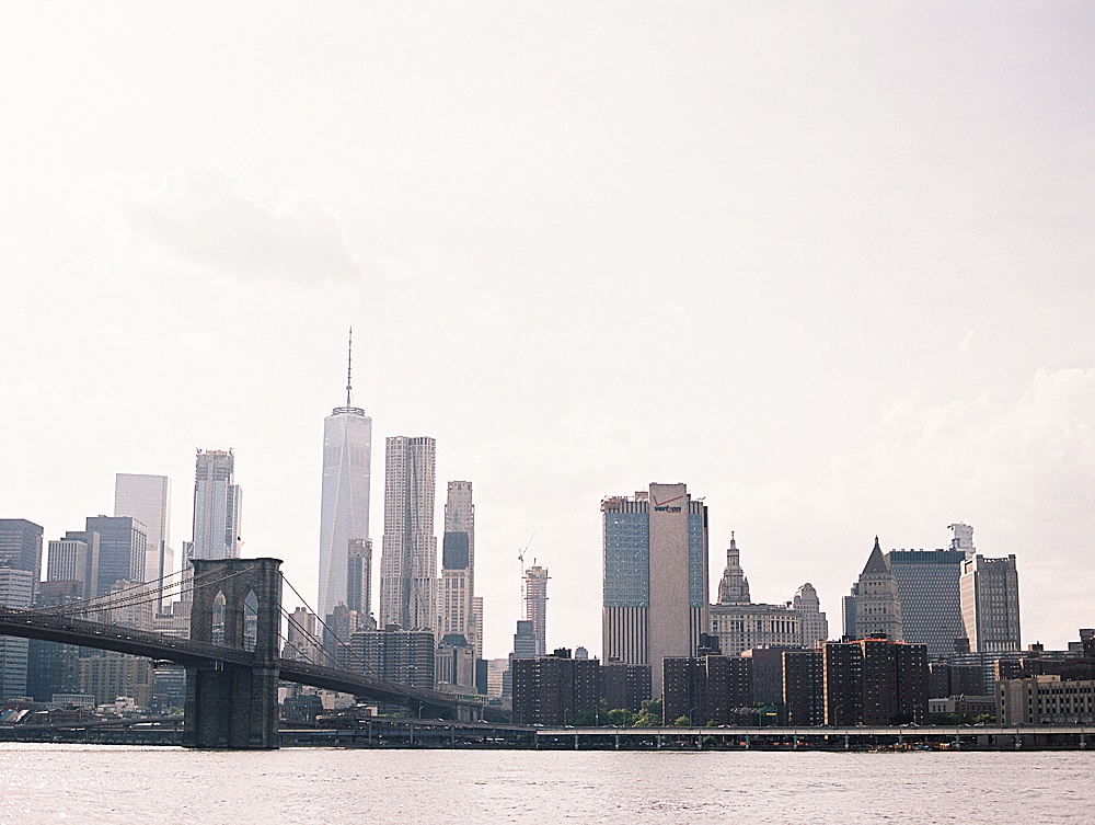 New York City Skyline on film