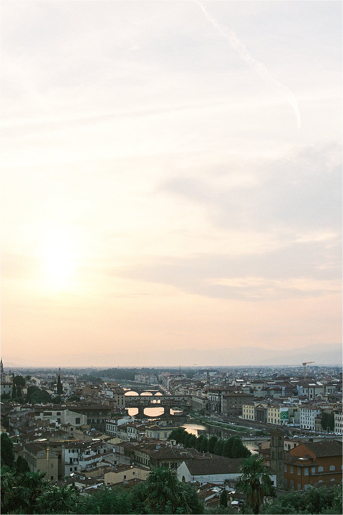 Sunset at Piazzle Michelangelo to view the entire city of Florence