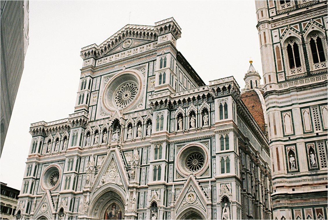 Duomo in Florence, Italy on film by destination wedding photographer