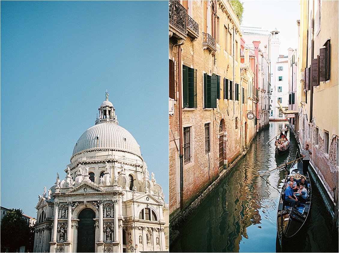 Venice, Italy buildings on medium format film by destination wedding photographer Renee Hollingshead