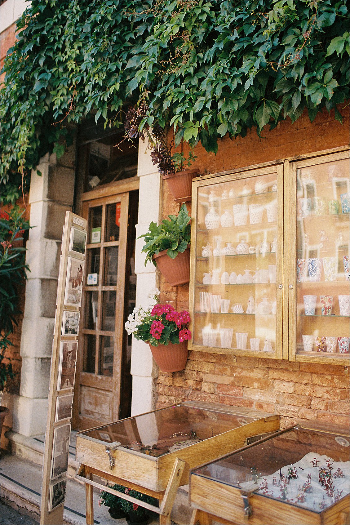 Shop in Venice, Italy on film