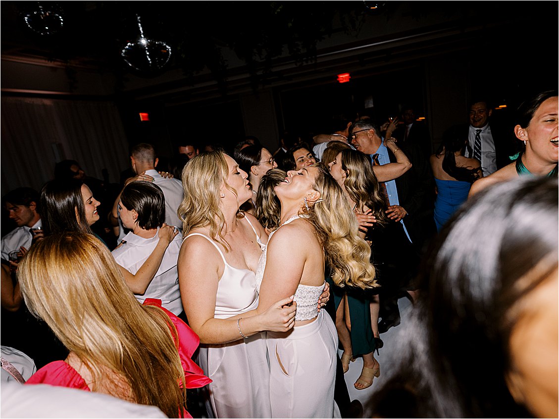 Hard flash images at same sex DC Wedding at the Line Hotel with Renee Hollingshead and Ida Rose Events