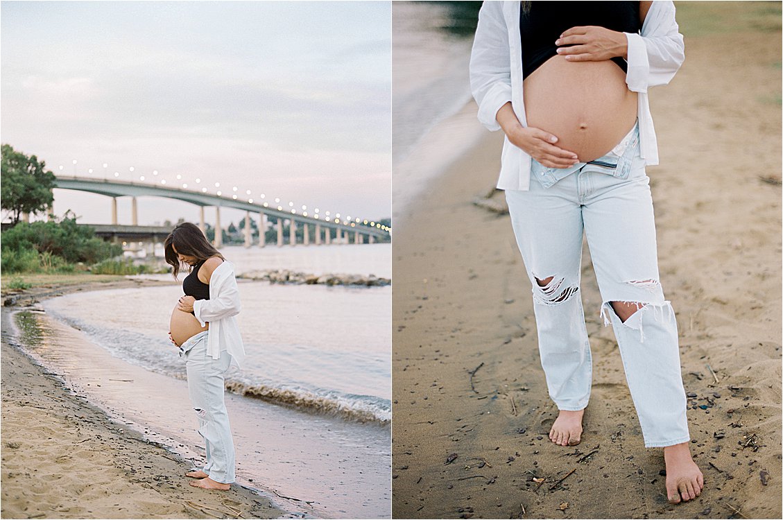 Annapolis Maternity Session at Sunrise by Renee Hollingshead